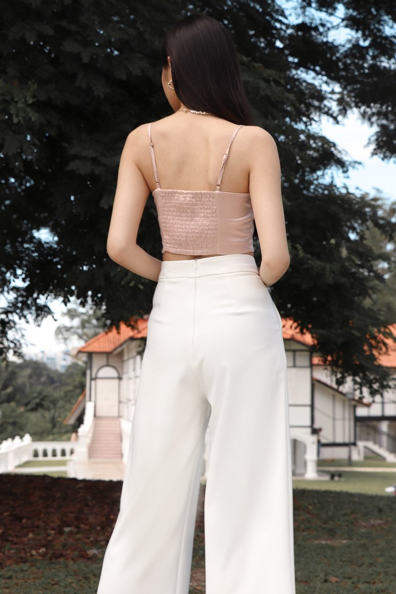 DEFECT632 | Adelia Seashell Top in Blush in S