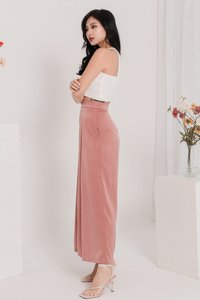 DEFECT | Perl Pleated Halter Top in White  DEFECT | Perl Pleated Halter Top in White