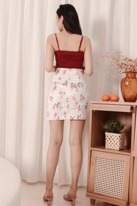 DEFECT | Florenda Floral Satin Skorts in XS DEFECT | Florenda Floral Satin Skorts in XS