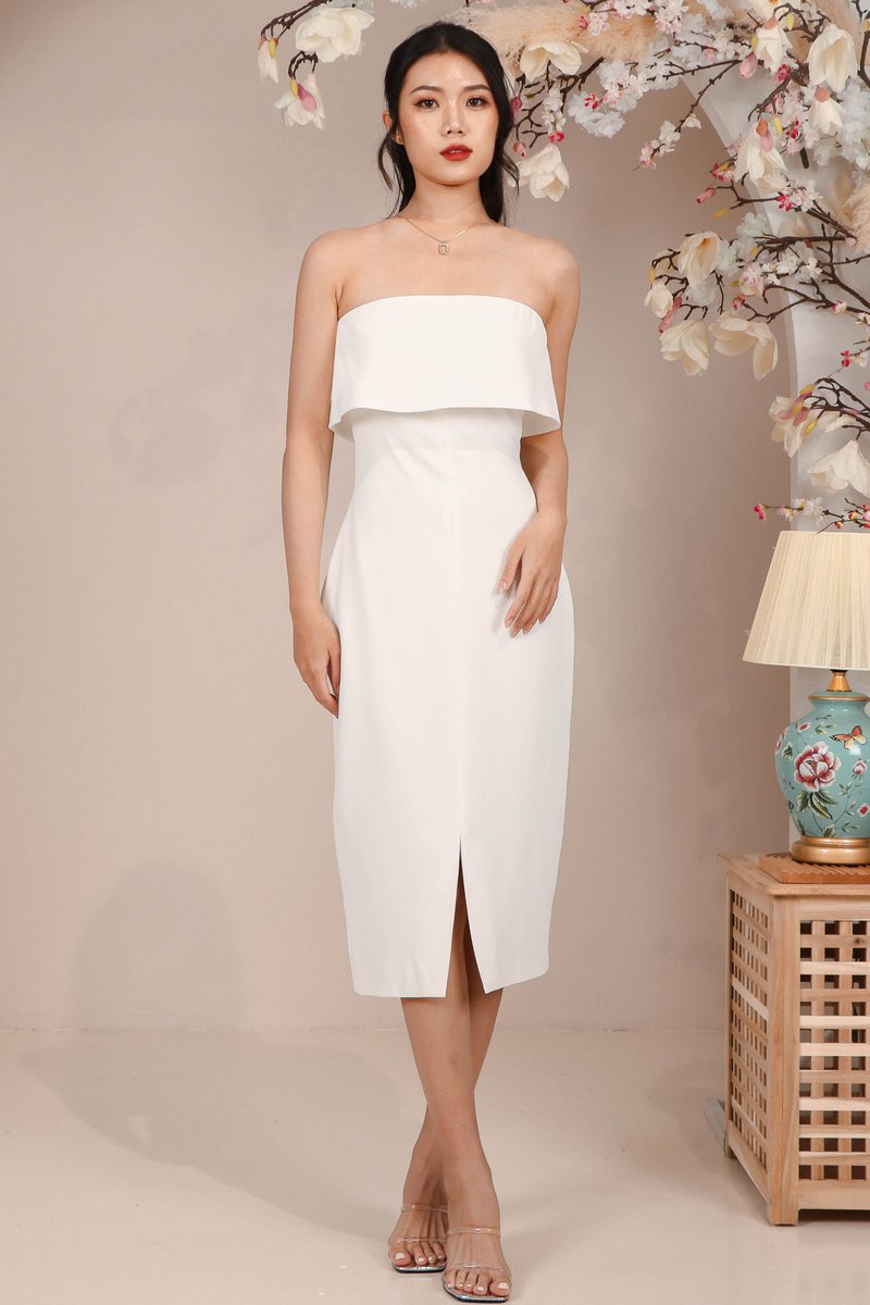 DEFECT622 | Trinity Tube Midi in White DEFECT622 | Trinity Tube Midi in White