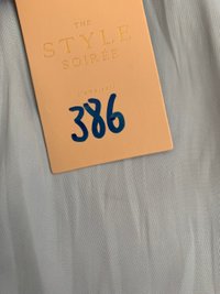 DEFECT386 | Carie Crochet Trim Top in Blue in M DEFECT386 | Carie Crochet Trim Top in Blue in M