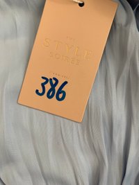 DEFECT386 | Carie Crochet Trim Top in Blue in M DEFECT386 | Carie Crochet Trim Top in Blue in M