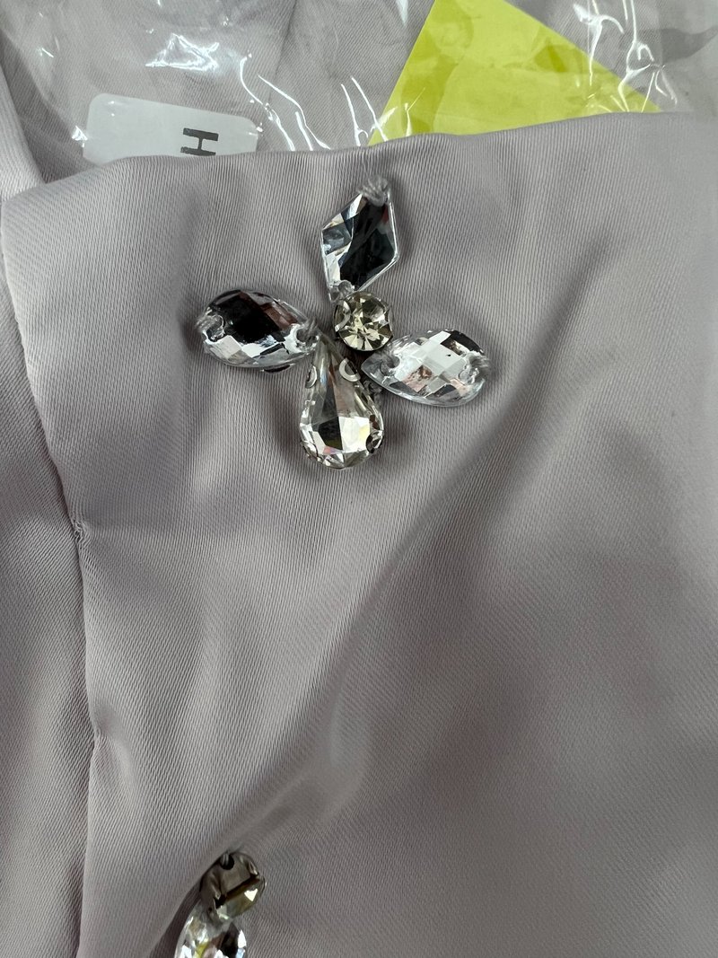DEFECT371 | Sparkle Embellished Top in Silver