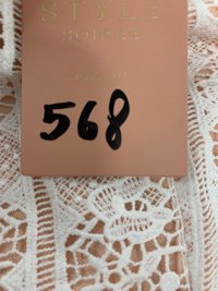 DEFECT568 | Carey Crochet Top in White in L