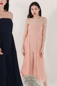 Prairie Pleat Tube Jumpsuit in Blush Prairie Pleat Tube Jumpsuit in Blush