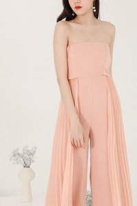 Prairie Pleat Tube Jumpsuit in Blush Prairie Pleat Tube Jumpsuit in Blush