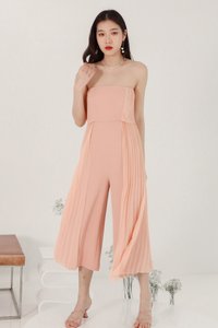 Prairie Pleat Tube Jumpsuit in Blush Prairie Pleat Tube Jumpsuit in Blush