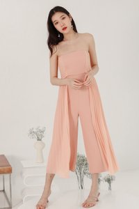 Prairie Pleat Tube Jumpsuit in Blush Prairie Pleat Tube Jumpsuit in Blush