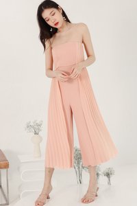 Prairie Pleat Tube Jumpsuit in Blush Prairie Pleat Tube Jumpsuit in Blush