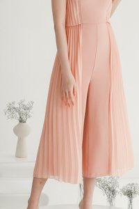 Prairie Pleat Tube Jumpsuit in Blush Prairie Pleat Tube Jumpsuit in Blush