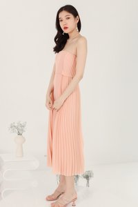 Prairie Pleat Tube Jumpsuit in Blush Prairie Pleat Tube Jumpsuit in Blush