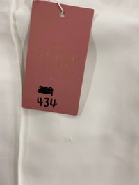 DEFECT434 | Panelled Highwaist Pants in White in M DEFECT434 | Panelled Highwaist Pants in White in M