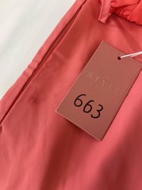 DEFECT663 | Reyda Romper Dress in Coral L