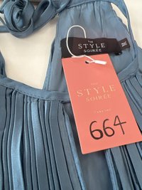 DEFECT664 | Perlini Pleated Romper Dress in Sapphire Blue in M DEFECT664 | Perlini Pleated Romper Dress in Sapphire Blue in M