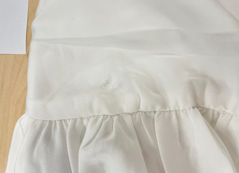 DEFECT615 | Riley Ruched Top in White in L