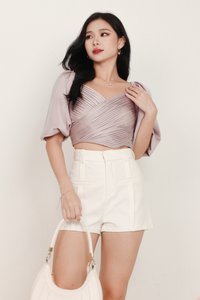 Theo Tailored Shorts in White Theo Tailored Shorts in White