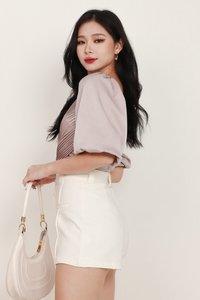 Theo Tailored Shorts in White Theo Tailored Shorts in White