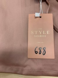 Festivities Drape Satin Dress in Dusty Blush in S (usual size XS) Festivities Drape Satin Dress in Dusty Blush in S (usual size XS)