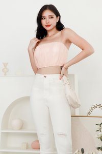 Maeve Mesh Top in Pink Maeve Mesh Top in Pink