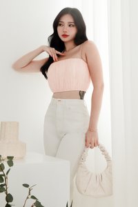 Maeve Mesh Top in Pink Maeve Mesh Top in Pink