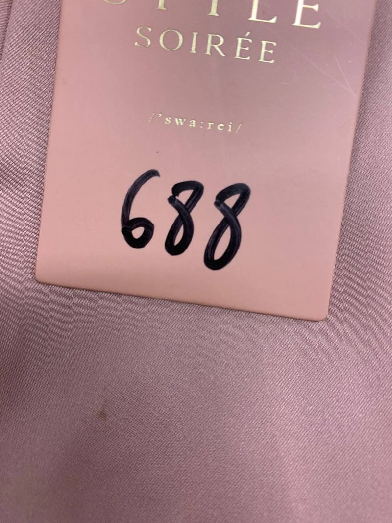 Festivities Drape Satin Dress in Dusty Blush in S (usual size XS) Festivities Drape Satin Dress in Dusty Blush in S (usual size XS)