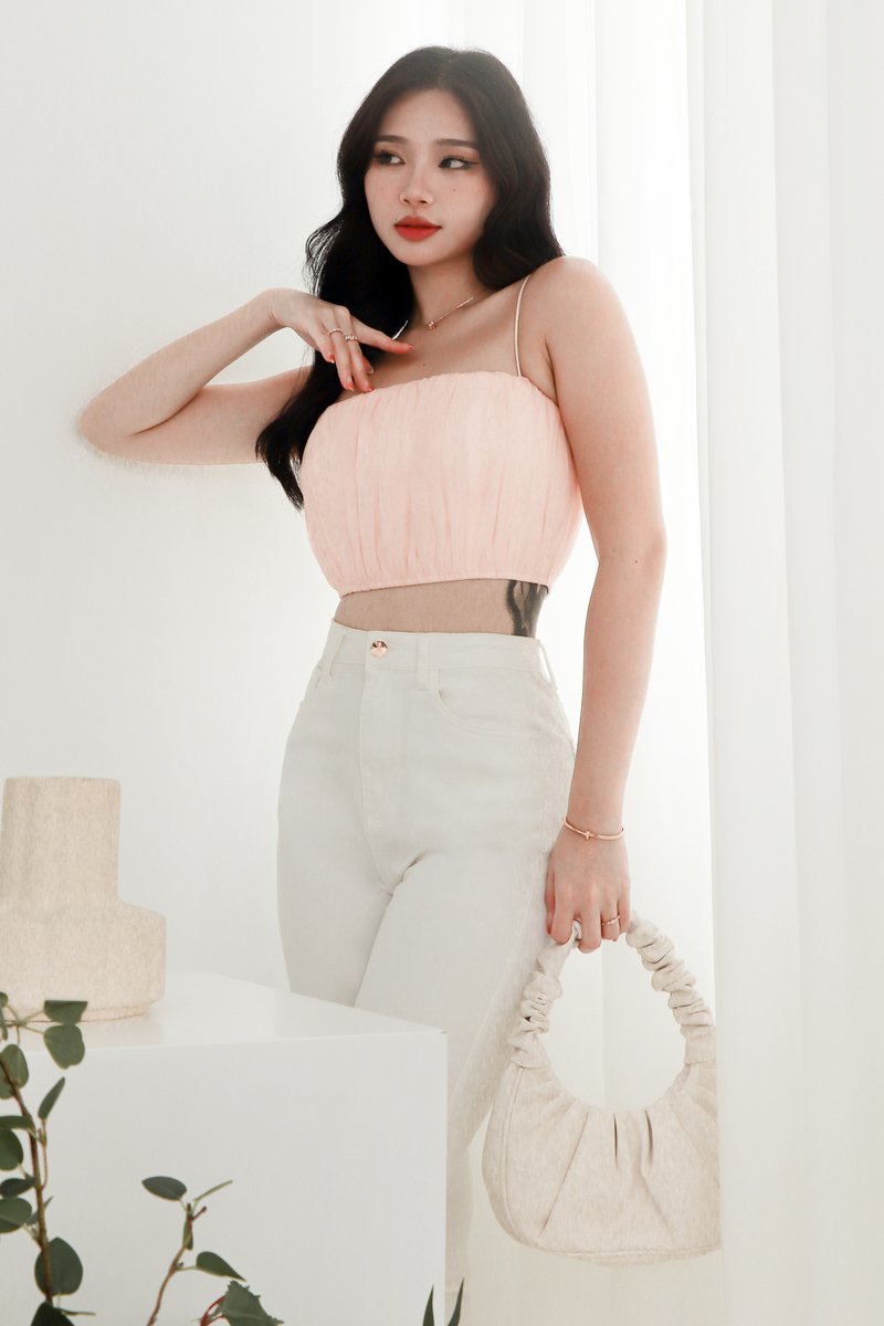 Maeve Mesh Top in Pink