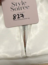 Pansy Pleated Bustier Top in White