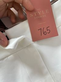 Bianca Belted Shorts in White 