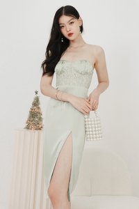 Lerine Lace Midi in Mint Lerine Lace Midi in Mint