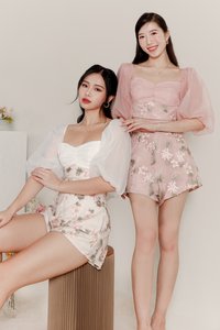 Eloise Embroidery Sleeved Top in Pink Eloise Embroidery Sleeved Top in Pink