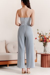 Pierson Pleat Co-ord Top Light Blue Pierson Pleat Co-ord Top Light Blue