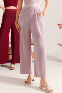 Pierson Pleat Co-ord Pants in Lilac Pierson Pleat Co-ord Pants in Lilac