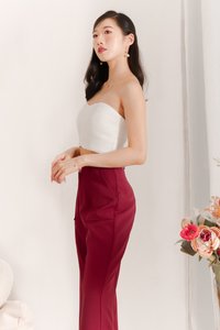 DEFECT | Pierson Pleat Co-ord Top Cream White in XS DEFECT | Pierson Pleat Co-ord Top Cream White in XS