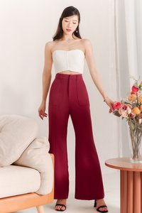 Pierson Pleat Co-ord Top Cream White Pierson Pleat Co-ord Top Cream White