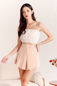 Piri Pleated Skorts in Soft Blush Piri Pleated Skorts in Soft Blush