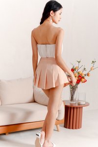 Piri Pleated Skorts in Soft Blush Piri Pleated Skorts in Soft Blush
