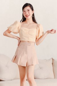 Piri Pleated Skorts in Light Brown Piri Pleated Skorts in Light Brown