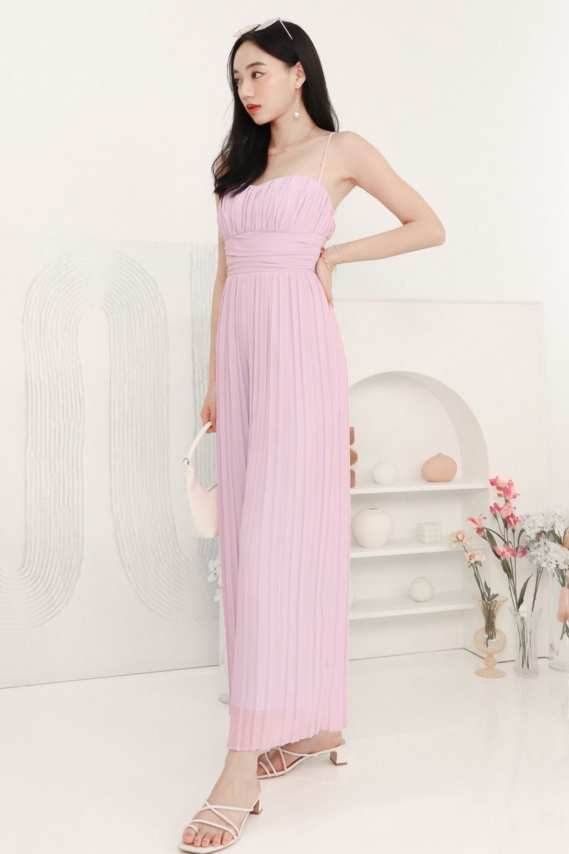 DEFECT | Casey Chiffon Jumpsuit in Lavender in XS DEFECT | Casey Chiffon Jumpsuit in Lavender in XS