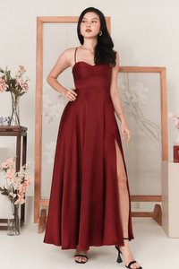 DEFECT | Claire Cross Back Maxi in Maroon in S DEFECT | Claire Cross Back Maxi in Maroon in S