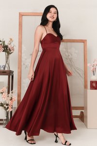 DEFECT | Claire Cross Back Maxi in Maroon in S DEFECT | Claire Cross Back Maxi in Maroon in S