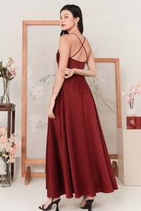 DEFECT | Claire Cross Back Maxi in Maroon in S DEFECT | Claire Cross Back Maxi in Maroon in S