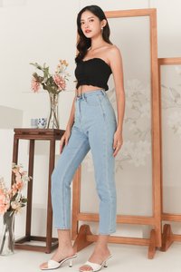 Ellie Eyelet Ruffle Top in Black Ellie Eyelet Ruffle Top in Black