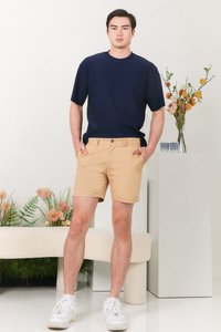 Ryden Regular Fit Berms in Camel Brown Ryden Regular Fit Berms in Camel Brown