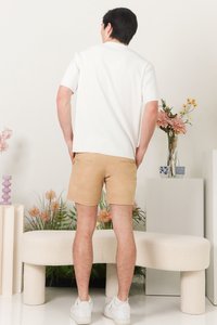 DEFECT | Roshan Ribbed Oversized Tee in White in M  DEFECT | Roshan Ribbed Oversized Tee in White in M