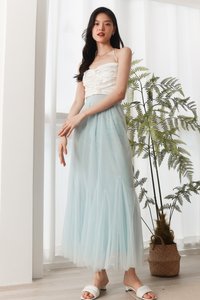 Kerin Knotted Satin Top in White Kerin Knotted Satin Top in White