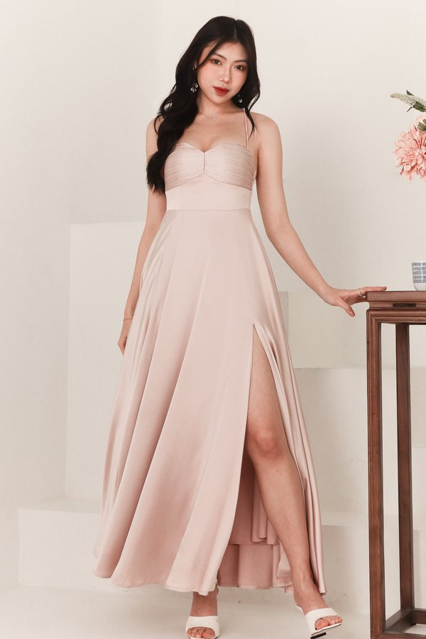 DEFECT | Claire Cross Back Maxi in Pink in XS
