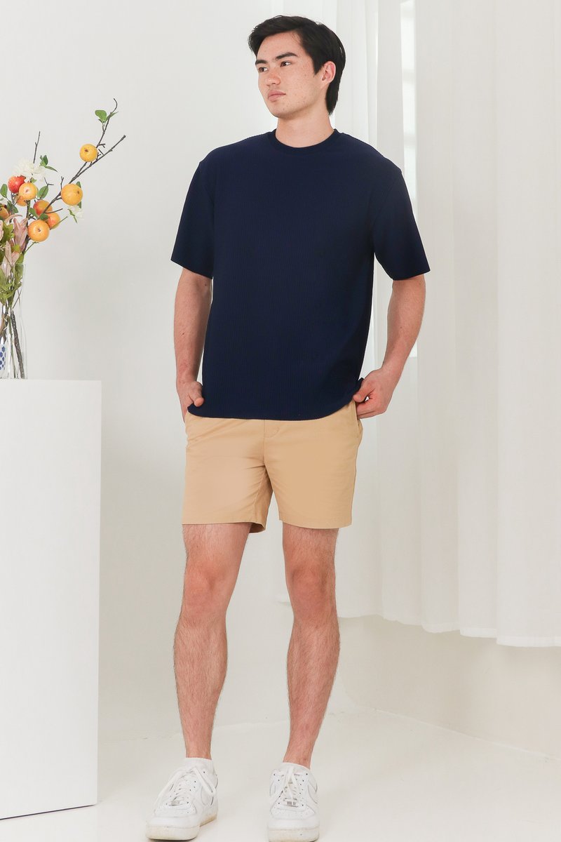 Ryden Regular Fit Berms in Camel Brown Ryden Regular Fit Berms in Camel Brown