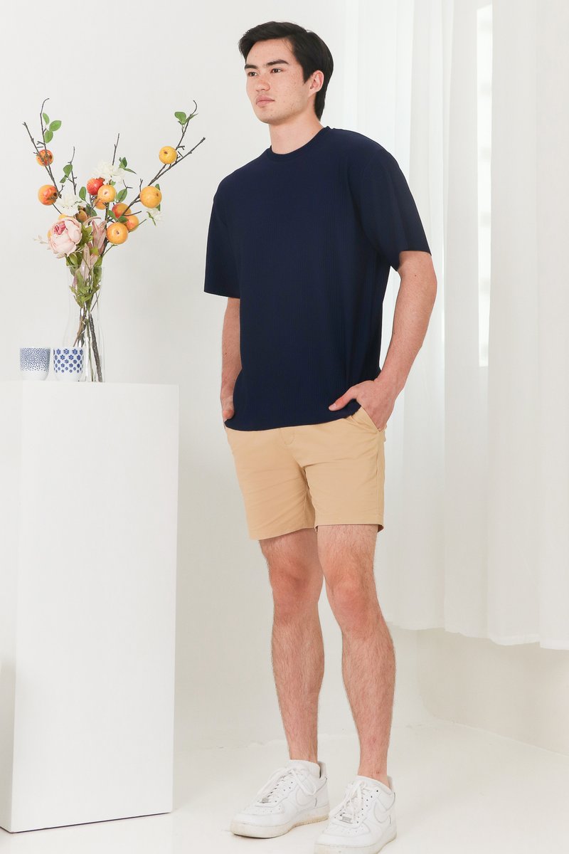 Ryden Regular Fit Berms in Camel Brown Ryden Regular Fit Berms in Camel Brown